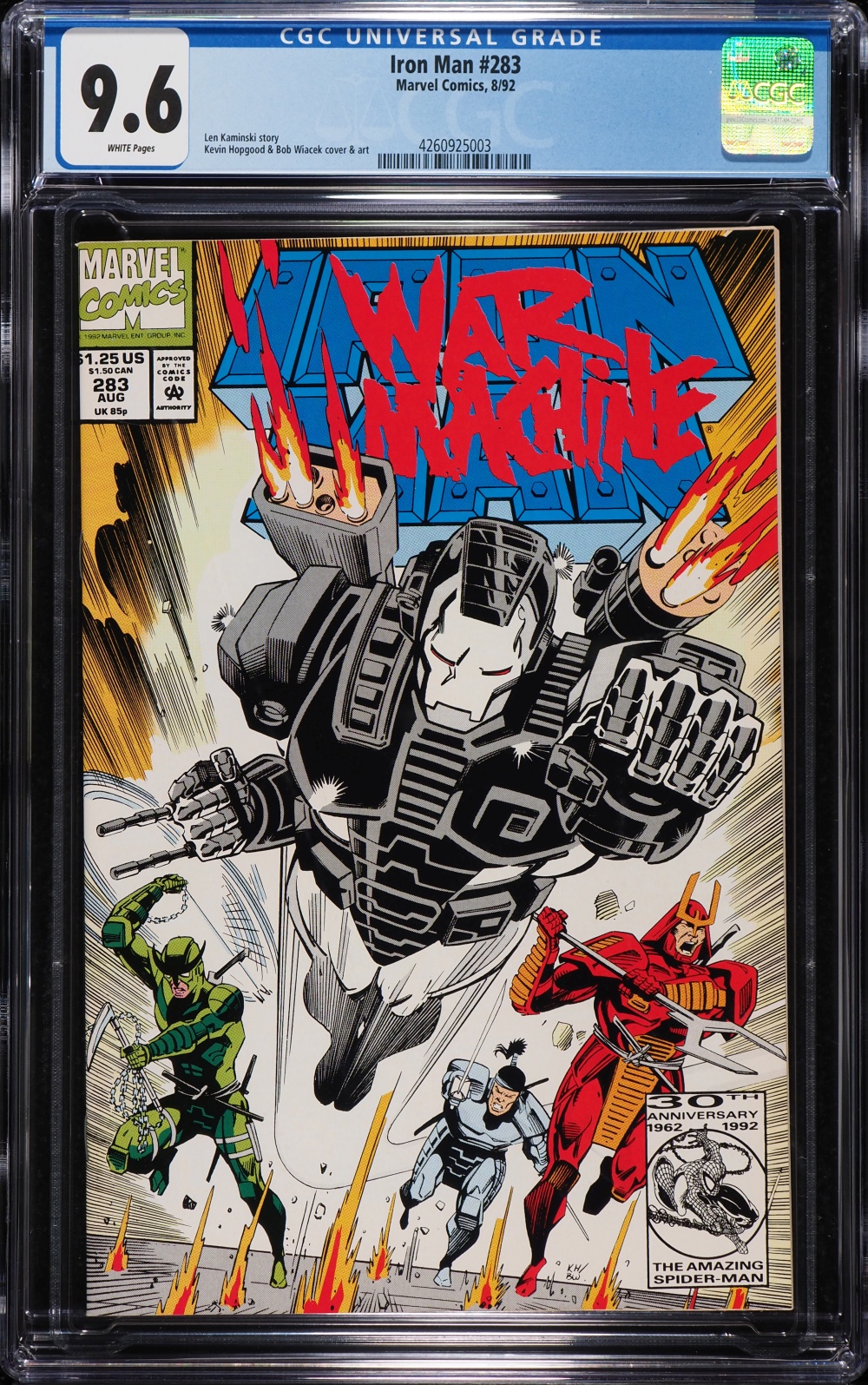 Iron Man #283 (Marvel, 1992) CGC 9.6 White Pages